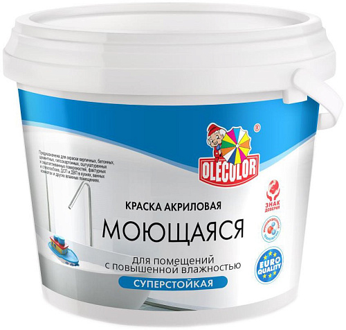 Olecolor Моющаяся База А 1 кг (белый матовый)