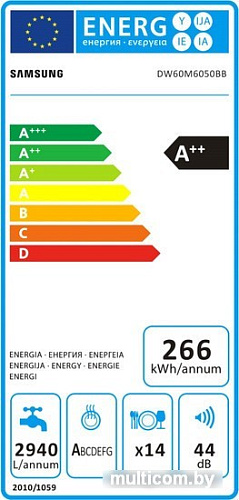 Посудомоечная машина Samsung DW60M6050BB