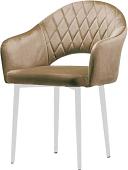 Стул Памир София F08 Поворотный (бежевый/белая опора)