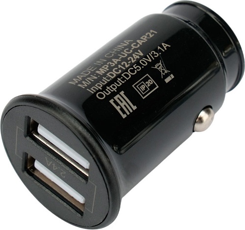 Автомобильное зарядное Cablexpert MP3A-UC-CAR21