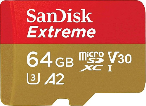 Карта памяти SanDisk Extreme microSDXC SDSQXA2-064G-GN6GN 64GB