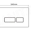 Унитаз подвесной Roxen Antares 530185-01 в комплекте с инсталляцией StounFix Slim 6 в 1 966626 (кнопка: бежевый)