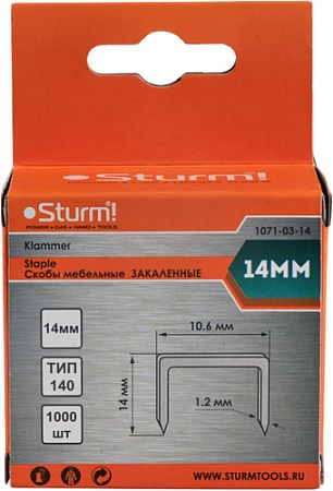 Скобы Sturm 1071-03-14