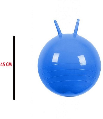 Гимнастический мяч Gold Cup 45BL (синий, с рисунками)