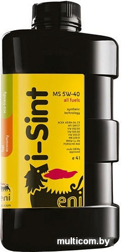 Моторное масло Eni i-Sint MS 5W-40 5л