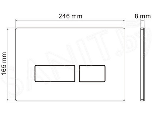 Унитаз подвесной Roxen Antares 530185-01 в комплекте с инсталляцией StounFix Slim 6 в 1 966626 (кнопка: бежевый)