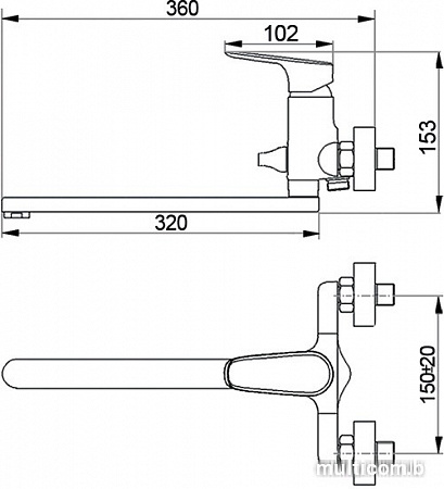 Смеситель Raiber Metris R5502