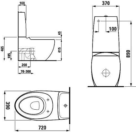 Бачок для унитаза Laufen Alessi 269714002751