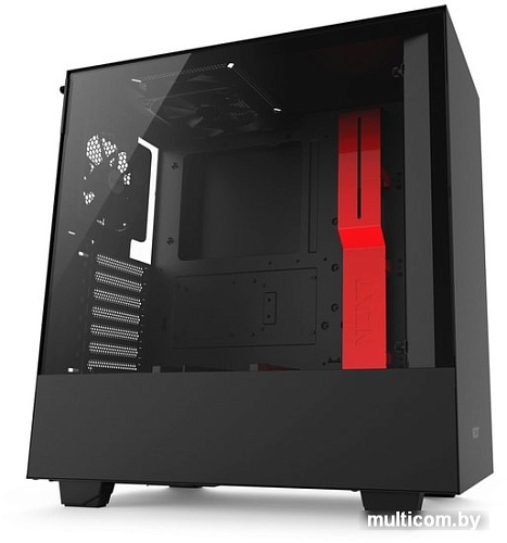 Корпус NZXT H500 (черный/красный)