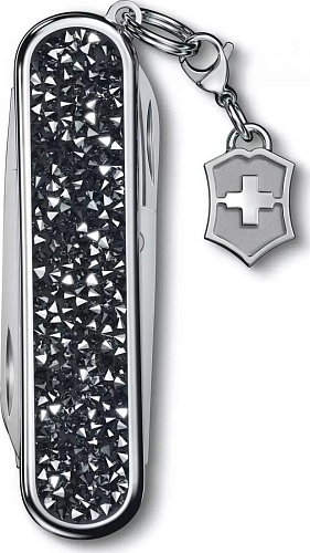 Мультитул Victorinox Classic Brilliant Crystal (черный/серебристый)