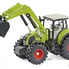 Трактор Siku Claas Axion 850 с погрузчиком и самосвалом 1949