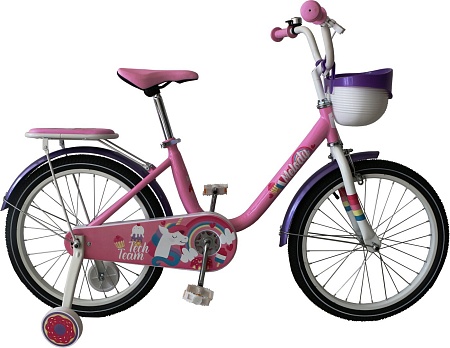 Детский велосипед Tech Team Melody 16 NN013861 (розовый/фиолетовый)