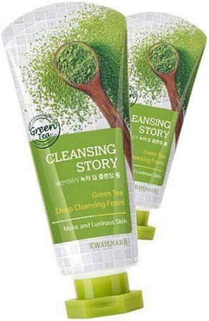 Welcos Пенка для умыв. Cleansing Story Foam Cleansing Green Tea 120 мл
