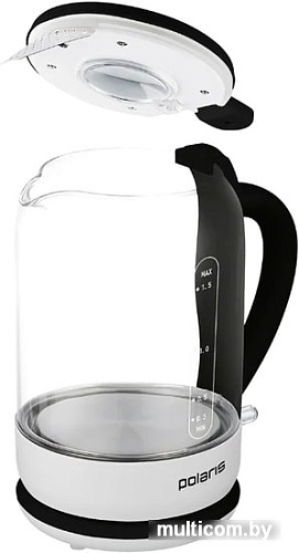 Электрочайник Polaris PWK 1759CGL (черный/белый)