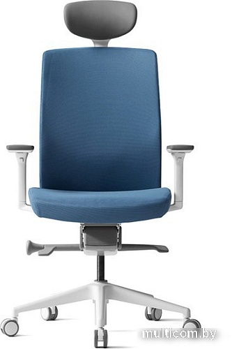 Кресло Bestuhl J2 White Pl с подголовником (голубой)