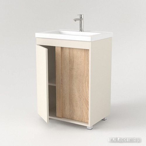 Дабер Тумба под умывальник 013 70 Т13.7.0.18 (бежевый/дуб бардолино)
