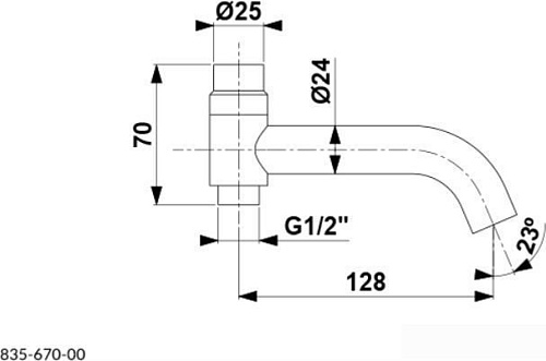 Излив Armatura Moza 835-670-81