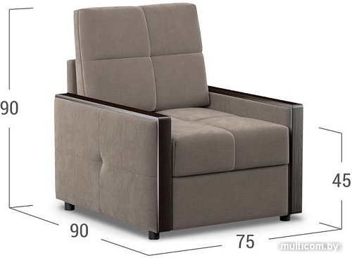 Интерьерное кресло Moon Trade Мадрид 125 002500 (венге)