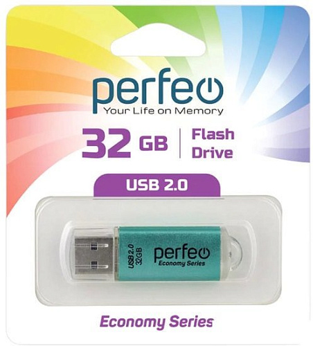 USB Flash Perfeo E01 32GB (зеленый)