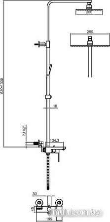 Душевая система Maxonor Pure Life PL2492