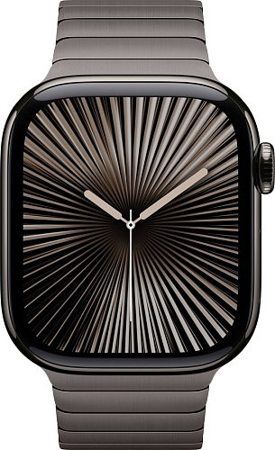 Умные часы Apple Watch Series 10 42 мм (титановый корпус, сланец/сланец, стальной ремешок)