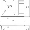 Кухонная мойка Omoikiri Sagami 63-IN