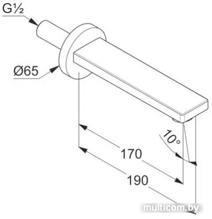 Излив Kludi Zenta SL 4860005