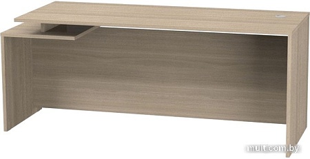 Офисный стол для руководителя Премиум Акцент 190 (шимо светлый)