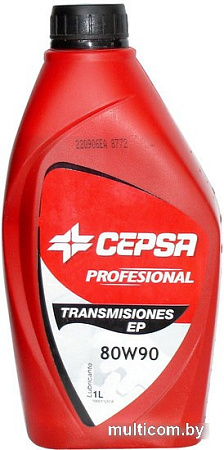 Трансмиссионное масло CEPSA Transmisiones EP Multigrado 80W-90 1л