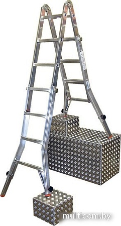 Лестница-стремянка Krause TeleVario 4х4 129970