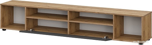 Тумба Mio Tesoro Байкал для телевидеоаппаратуры (дуб золотистый/графит)