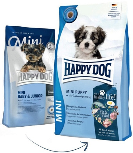 Сухой корм для собак Happy Dog Puppy Fit & Vital для щенков и молодых собак 800 г
