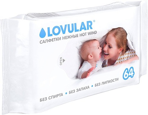Влажные салфетки Lovular Hot Wind (3x96 шт)