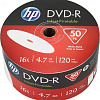 DVD-R диск HP 4.7Gb 16x HP Printable, полная заливка, 50 шт. в пленке 69302