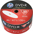 DVD-R диск HP 4.7Gb 16x HP Printable, полная заливка, 50 шт. в пленке 69302