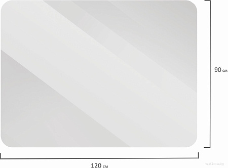 Коврик защитный Brabix 90x120 см 608711 (глянец)