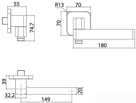 Излив IDDIS Slide SLIBL0Si63