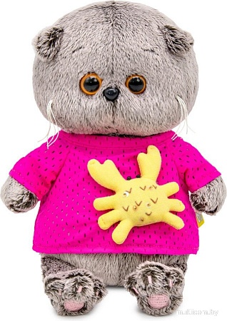 Классическая игрушка BUDI BASA Кот Басик Baby в лонгсливе с крабиком 10896433