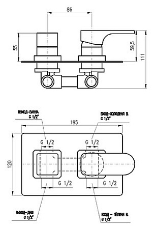 Однорычажный смеситель Slezak RAV Yukon YU186