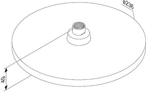 Верхний душ Damixa Apollo 947050000