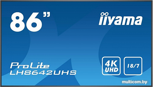 Интерактивная панель Iiyama LH8642UHS-B1