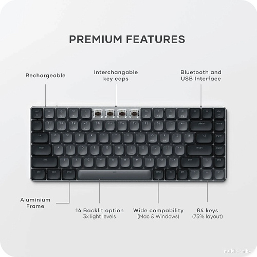Клавиатура Satechi SM1 Slim (темно-серый)