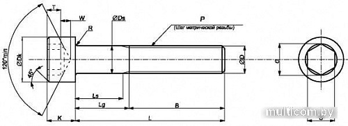 Набор винтов ЕКТ CV012172M (10 шт)