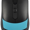 Мышь Oklick 310M (черный/голубой)