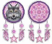 Набор для вышивания Жар-Птица Ловец снов. Волк