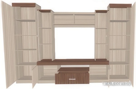 Стенка Столица Мебели Меланж (шимо светлый/шимо темный)