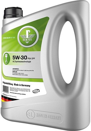 Моторное масло Rektol 5W-30 PSA DPF 4л