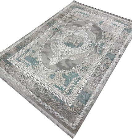 Radjab Carpet Афина Прямоугольник 1032A 12974RK (2.4x3.4, Grey/Green)