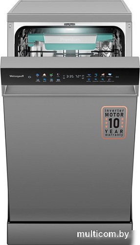 Отдельностоящая посудомоечная машина Weissgauff DW 4539 Inverter Touch AutoOpen Inox