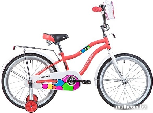 Детский велосипед Novatrack Candy 20 (коралловый, 2019)